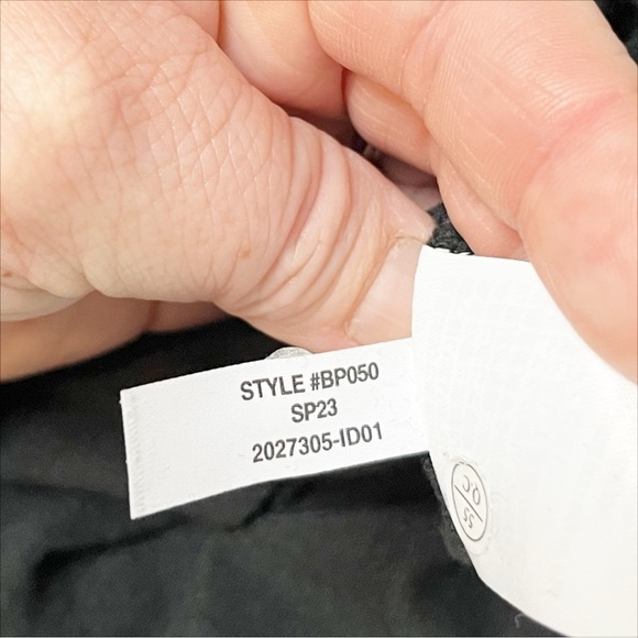 J. Crew Relaxed Stretch Linen Polo Top Small black lightweight collar minimalist - Picture 6 of 9